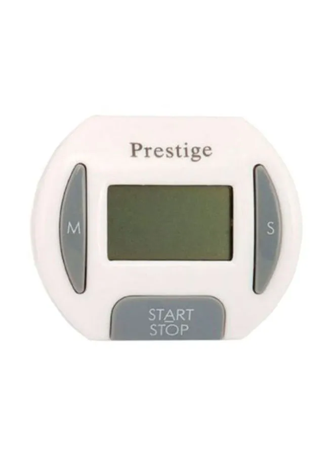 Prestige Digital Timer White/Grey 154x38x36mm