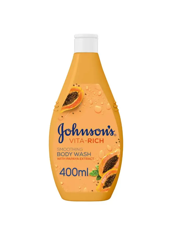 Johnson's Vita Rich Body Wash Smoothing Papaya 400ml