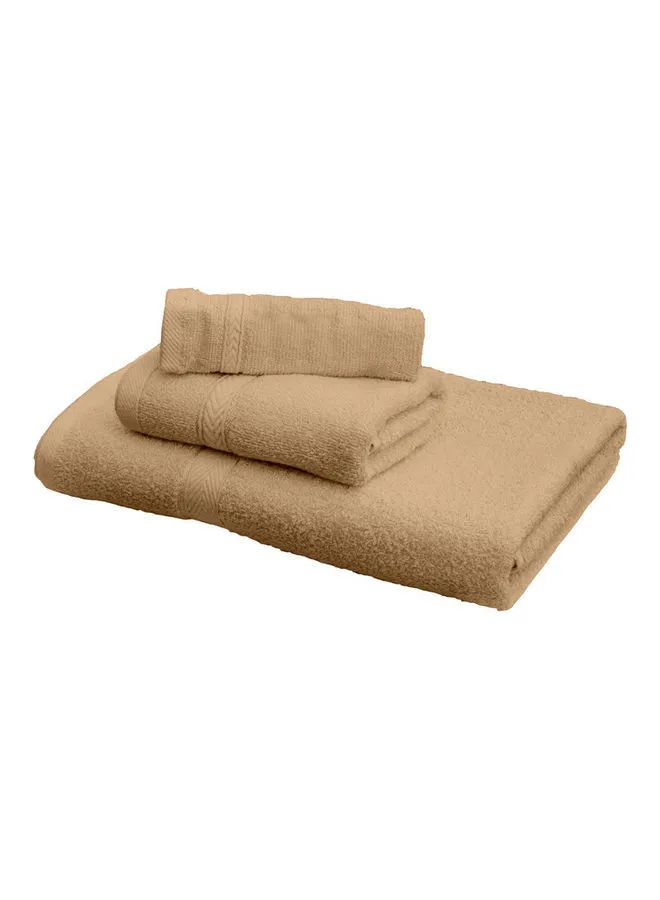 Hotel Linen Klub 3-Piece Fast Absorbent Towel Set Beige 70 x 140cm