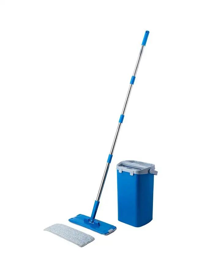 Kleaner Scraping Flat  Bucket Mop Blue 40cm