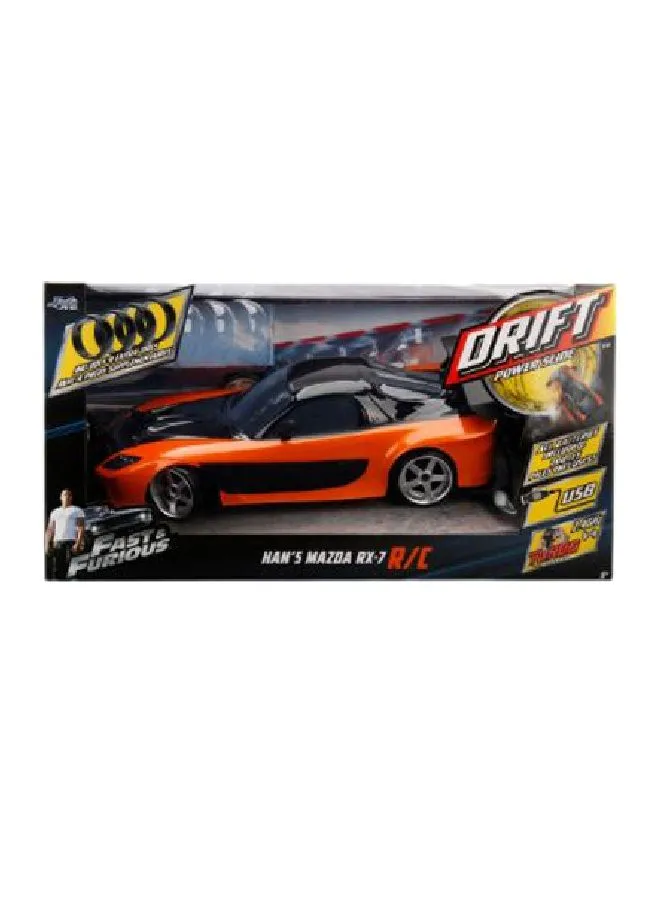 JADA 6-Piece Fast And Furious Remote Control Drift Mazda Car Kit