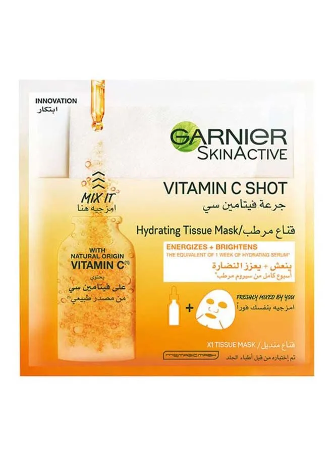 Garnier Skin Active Fresh Mix Tissue Mask With Vitamin C Clear 33grams