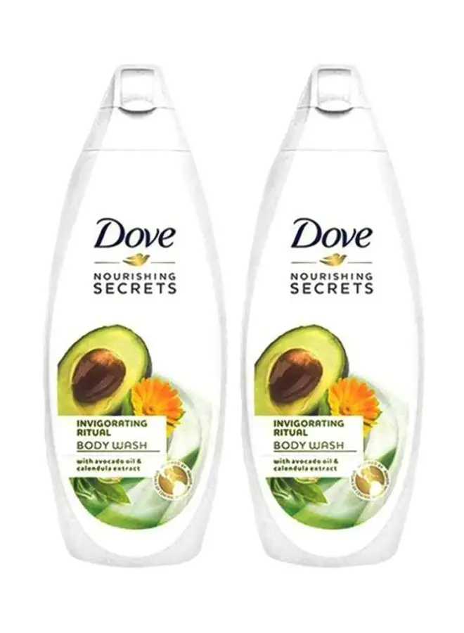 Dove 2-Piece Nourishing Secrets Invigorating Ritual Body Wash Avocado Oil And Calendula Extract  Set 250ml