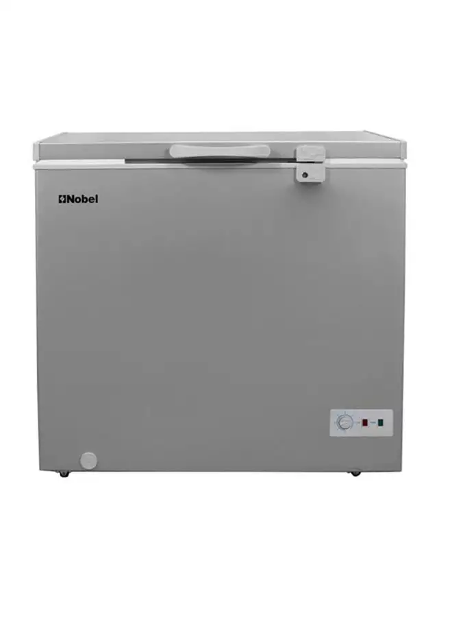 Nobel Single Door Freezer, Glass Sliding Door Lock And Key 200 L 220 W NCF216RH Silver