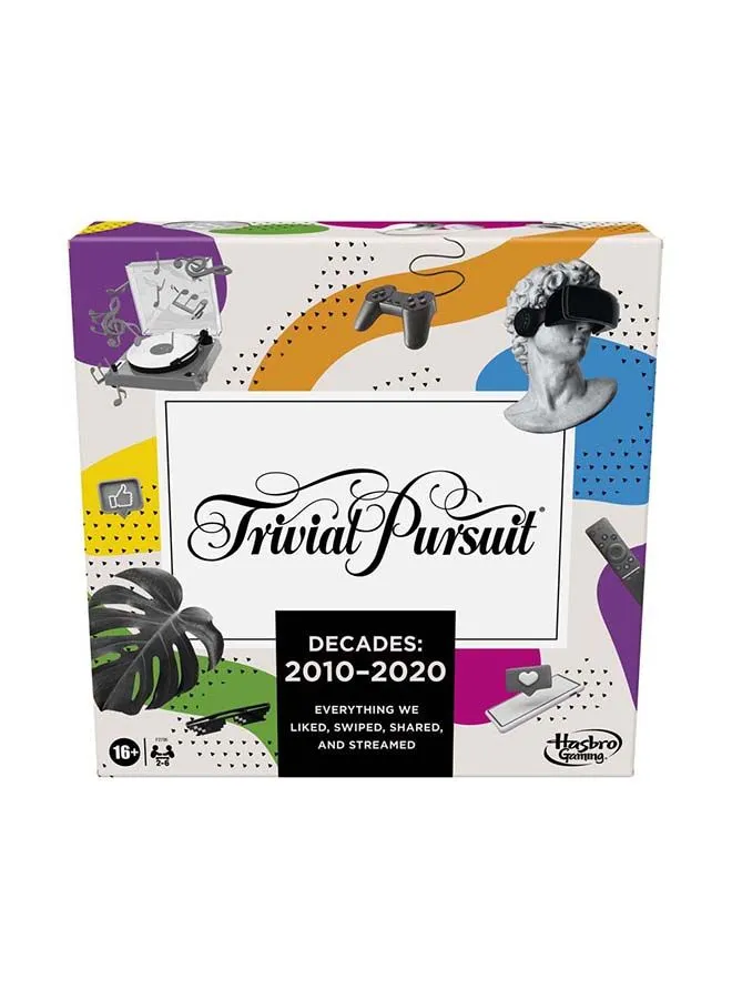 HASBRO - GAMING Trivial Pursuit Decades 2010 To 2020 Board Game For Adults And Teens, Pop Culture Trivia Game For 2 To 6 Players, Ages 16 And Up 1 Players