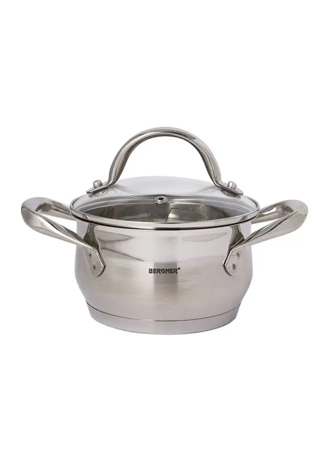 BERGNER Casserole With Lid Grey 14 x 8cm 