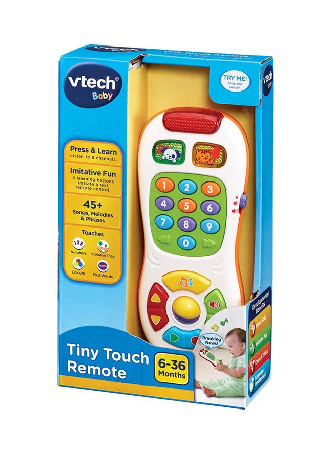 vtech Tiny Touch Remote Toy- 4 Learning Button And 45+ Songs, Melodies And Phrases 150303