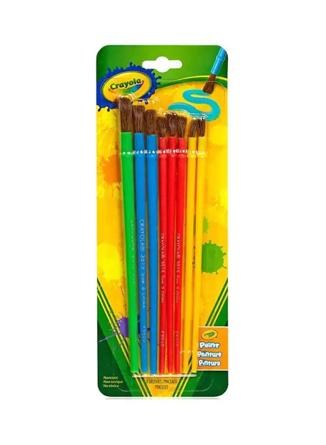 Crayola 8-Piece Art And Craft Brush Set