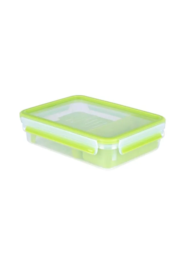 Tefal Masterseal Food Keeper Brunch Box Green/Clear ‎22.6x16.5x6.3cm