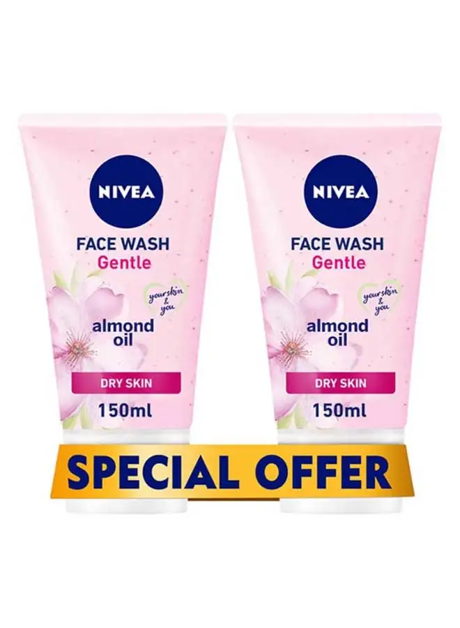 Nivea Pack Of 2 Gentle Cleansing Face Wash 150ml