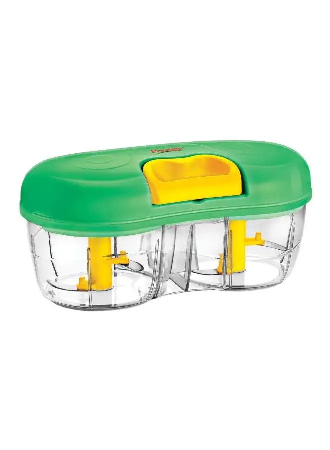 Winsor Twin Vegetable Chopper And Blender Green/Yellow/Clear