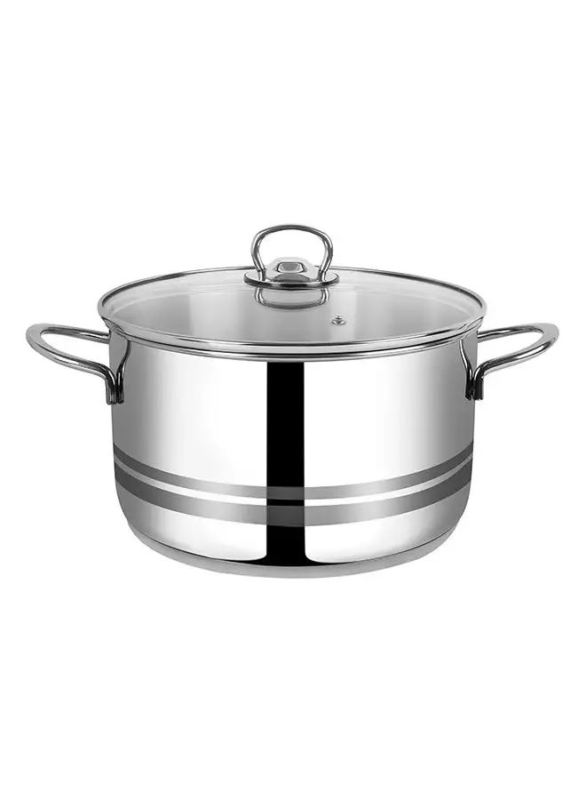 Prestige Infinity Cov Casserole Silver 24cm