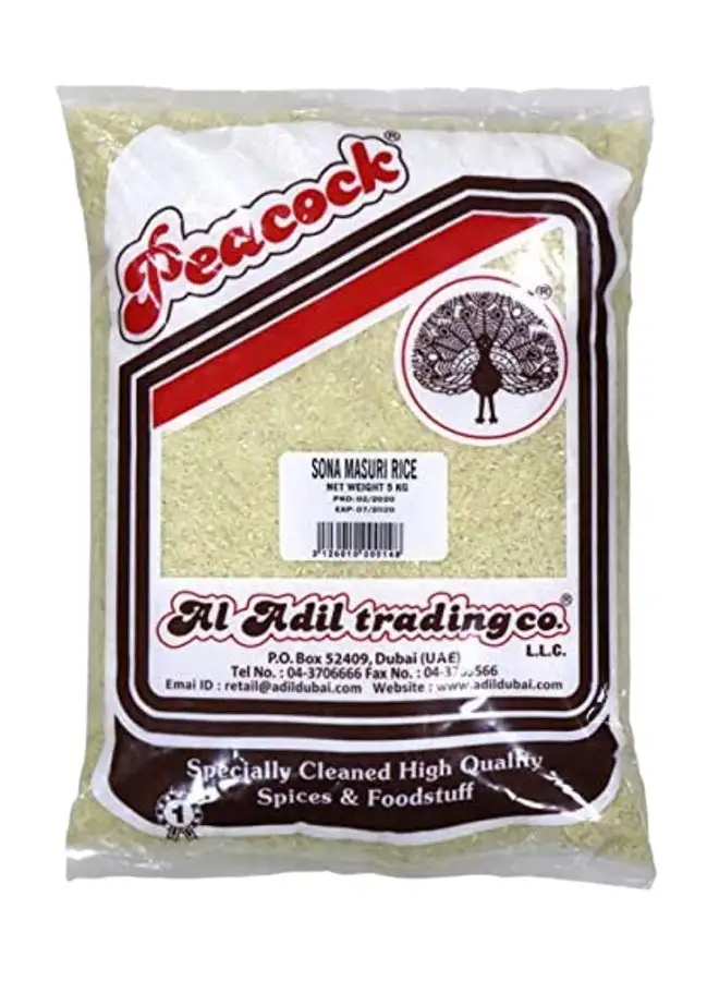 Peacock Sona Masuri Rice 5kg 