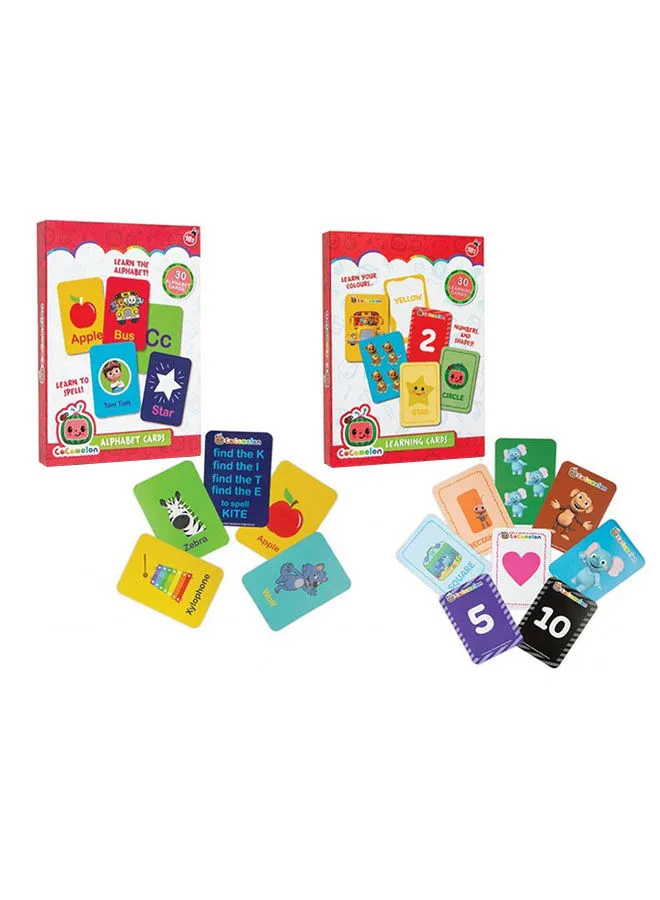 Cocomelon My First Learning Cards, Pack of 30 - Assorted 14x10x1.5cm