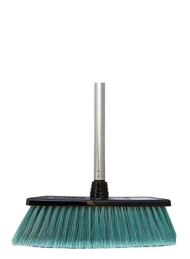 Vileda Eco-Friendly Indoor Floor Broom with Anti-Slip Hand Grip for All Floor Types Flexible Bristles Multicolour