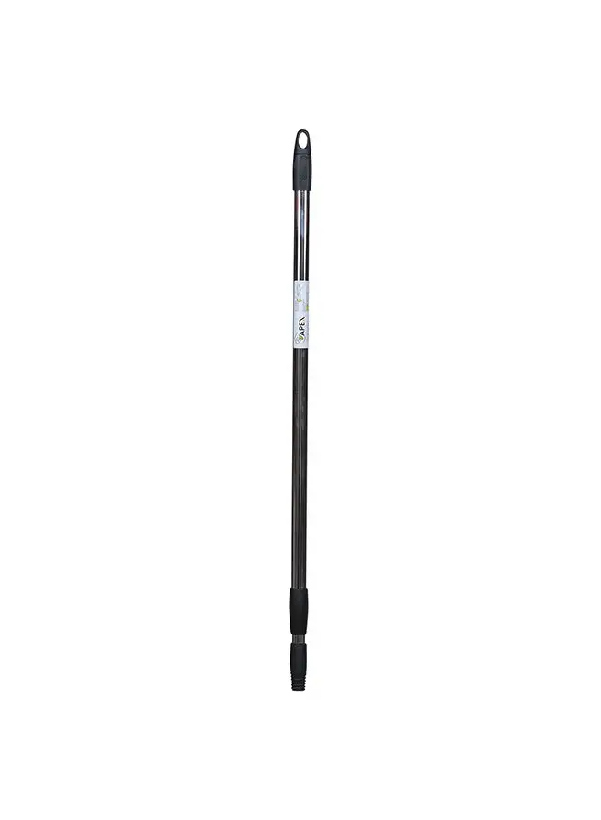 APEX Chrome Steel Broom And Mop Telescopic Handle Black/Grey