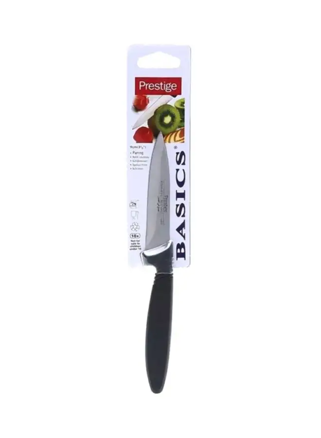 Prestige Paring Knife Silver/Black 9cm