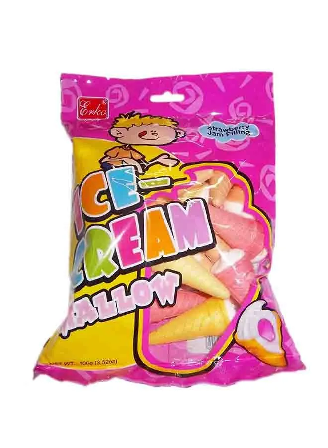 Erko Ice-Cream Flavour Cone Marshmallow 100grams