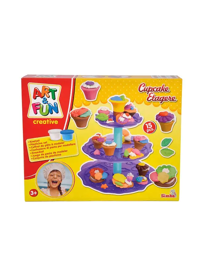 Simba 15-Piece Art And Fun Cupcake Etagere Craft Kit