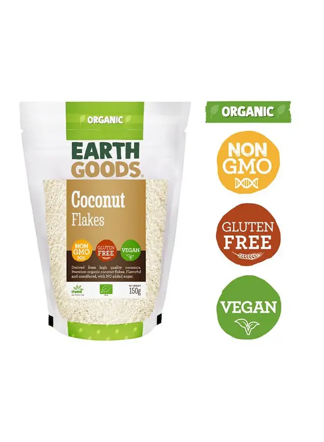 Earth Goods Organic Coconut Flakes 150grams