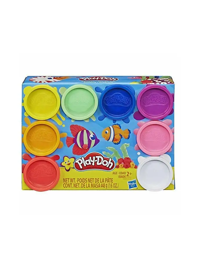 Play-Doh 8-Piece Rainbow Assortment Of Compound Colours Clay Set For Kids 21.9x15.9x5.7cm