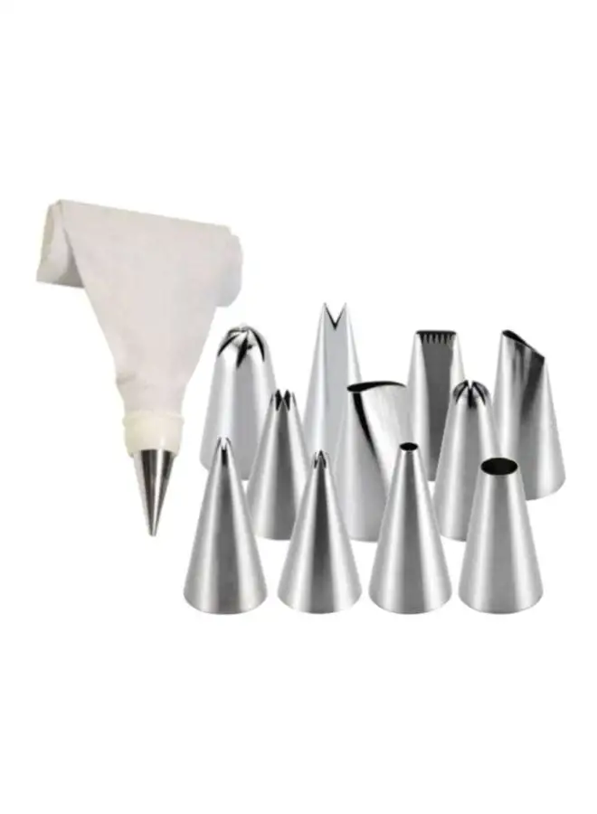 Prestige 6-Nozzles Ice Bag Set Silver 24cm