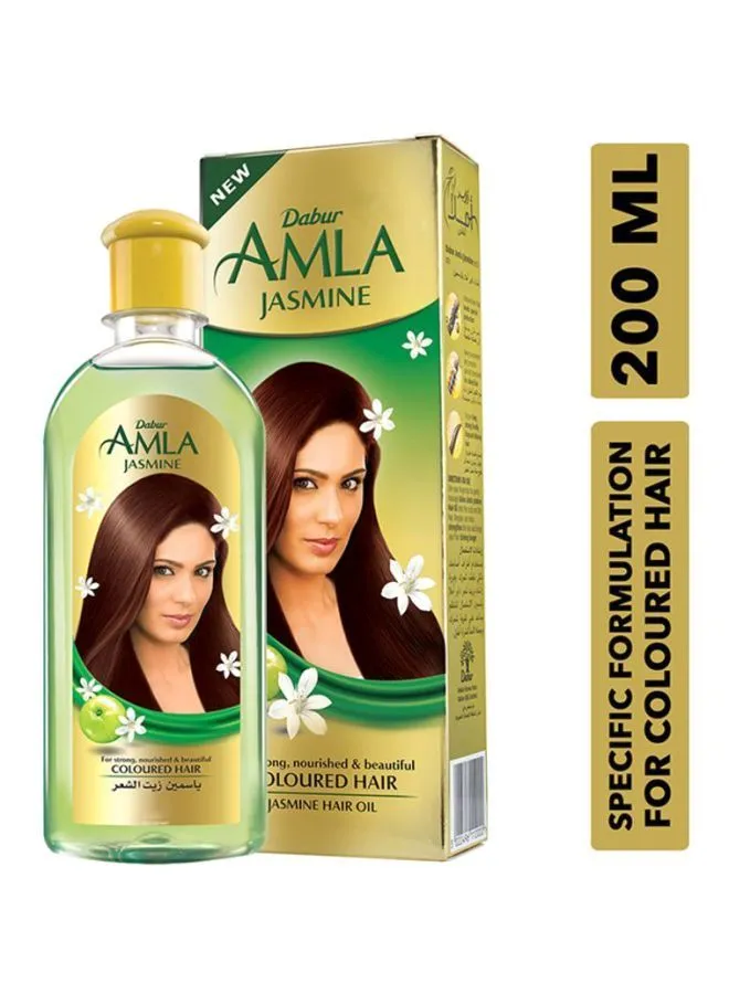 Dabur Amla Jasmine Hair Oil For Strong Nourished And Beautiful Colored Hair 200ml