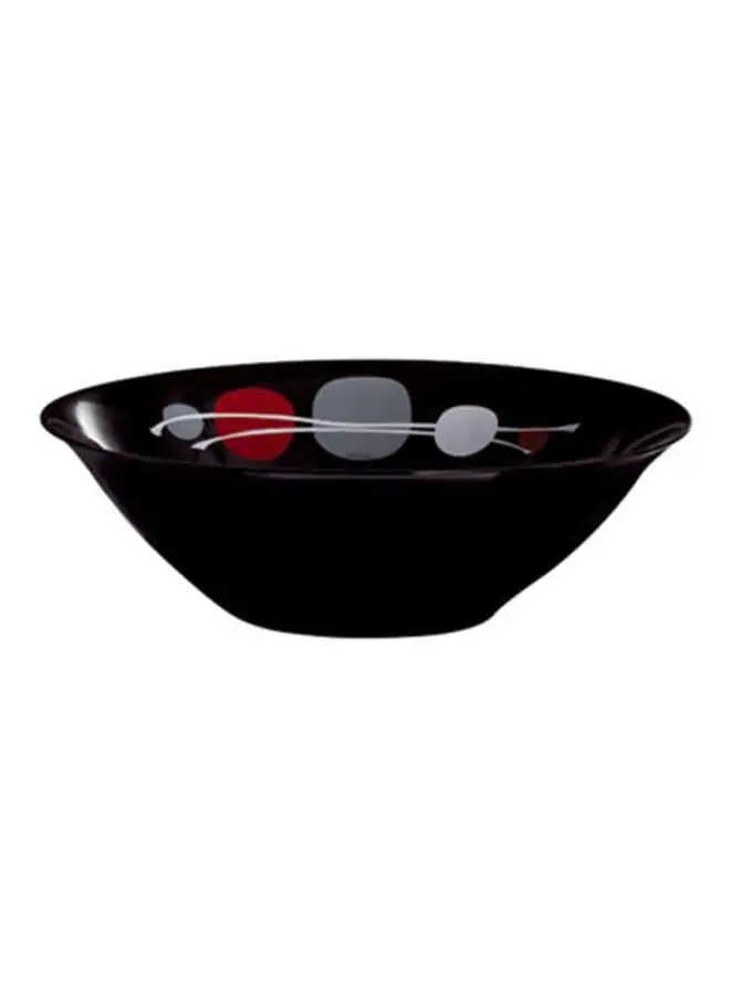 Luminarc Kyoko Black Salad Bowl Black/Grey/Red 27cm