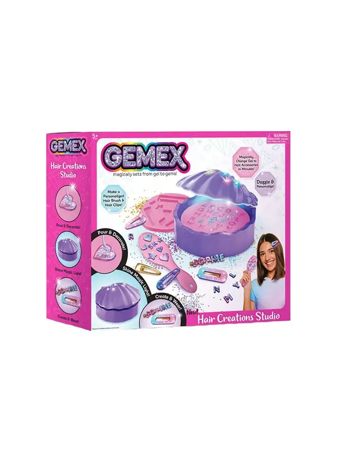 GEMEX Brush and Barrette Set Suitable For 5 years+