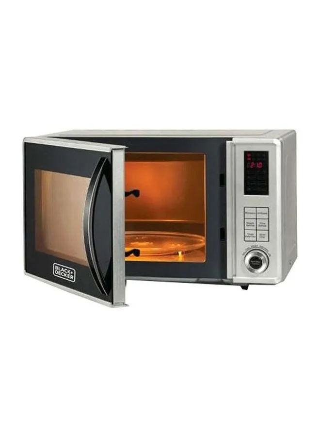 BLACK+DECKER Microwave Oven With Grill And Defrost Function 23 L 800 W MZ2310PG-B5 White