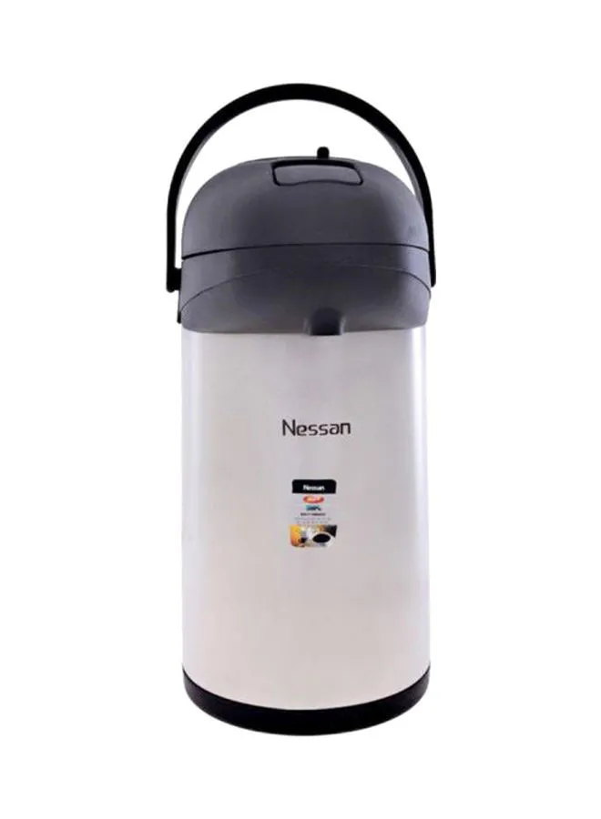 Nessan Insulated Pump Flask 2.5 L White/Grey