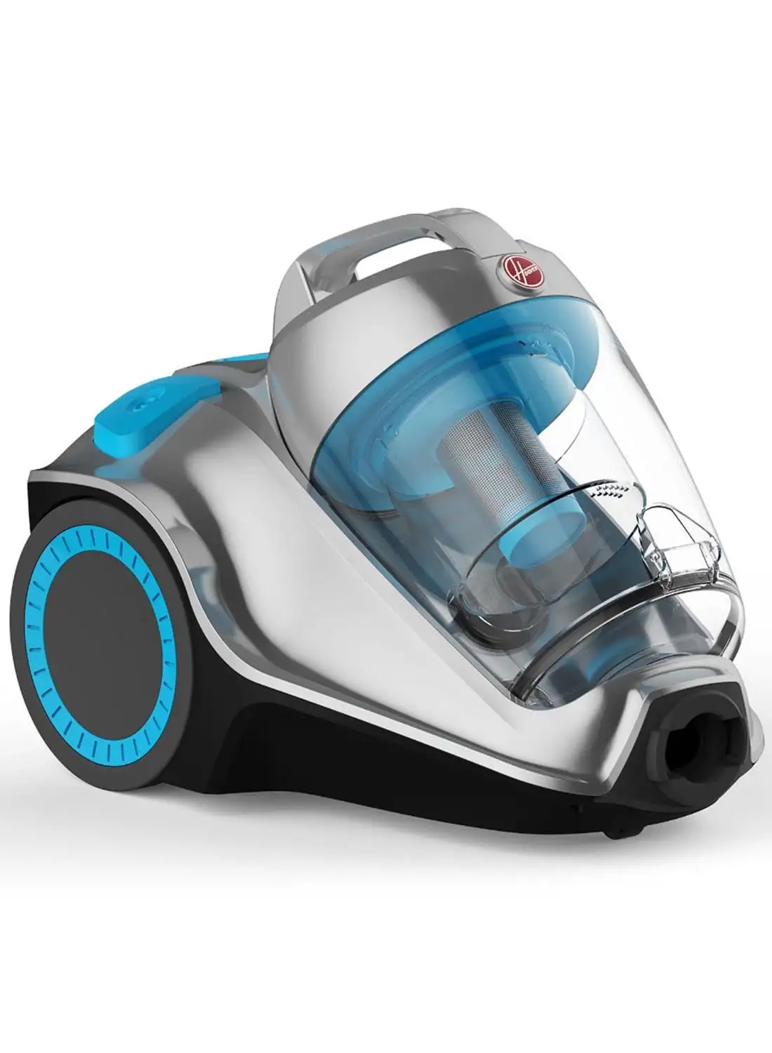 HOOVER Power 7 Bagless Cyclonic Canister Vacuum Cleaner With HEPA Filter, Powerful Performance For Home And Office, Large Capacity - 4 L 2400 W HC84-P7A-ME Blue/Silver