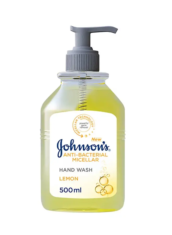 Johnson's Anti-Bacterial Micellar Hand Wash Lemon Multicolour 500ml