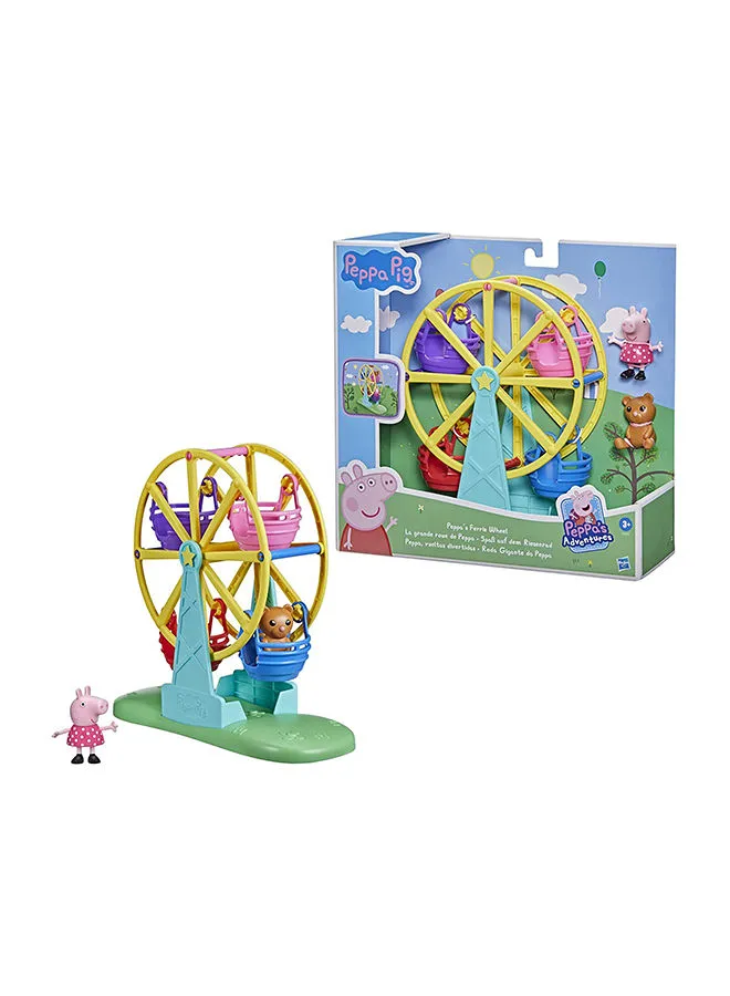 Peppa Pig Peppa  Peppa’s Adventures Peppa’s Ferris Wheel Playset Preschool Toy, with Peppa  Figure and Accessory for Kids Ages 3 and Up