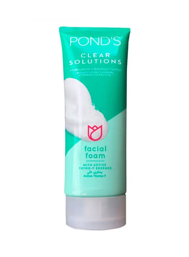 Pond's Facial Foam Clear Solutions Antibacterial With Breakout Control 100grams