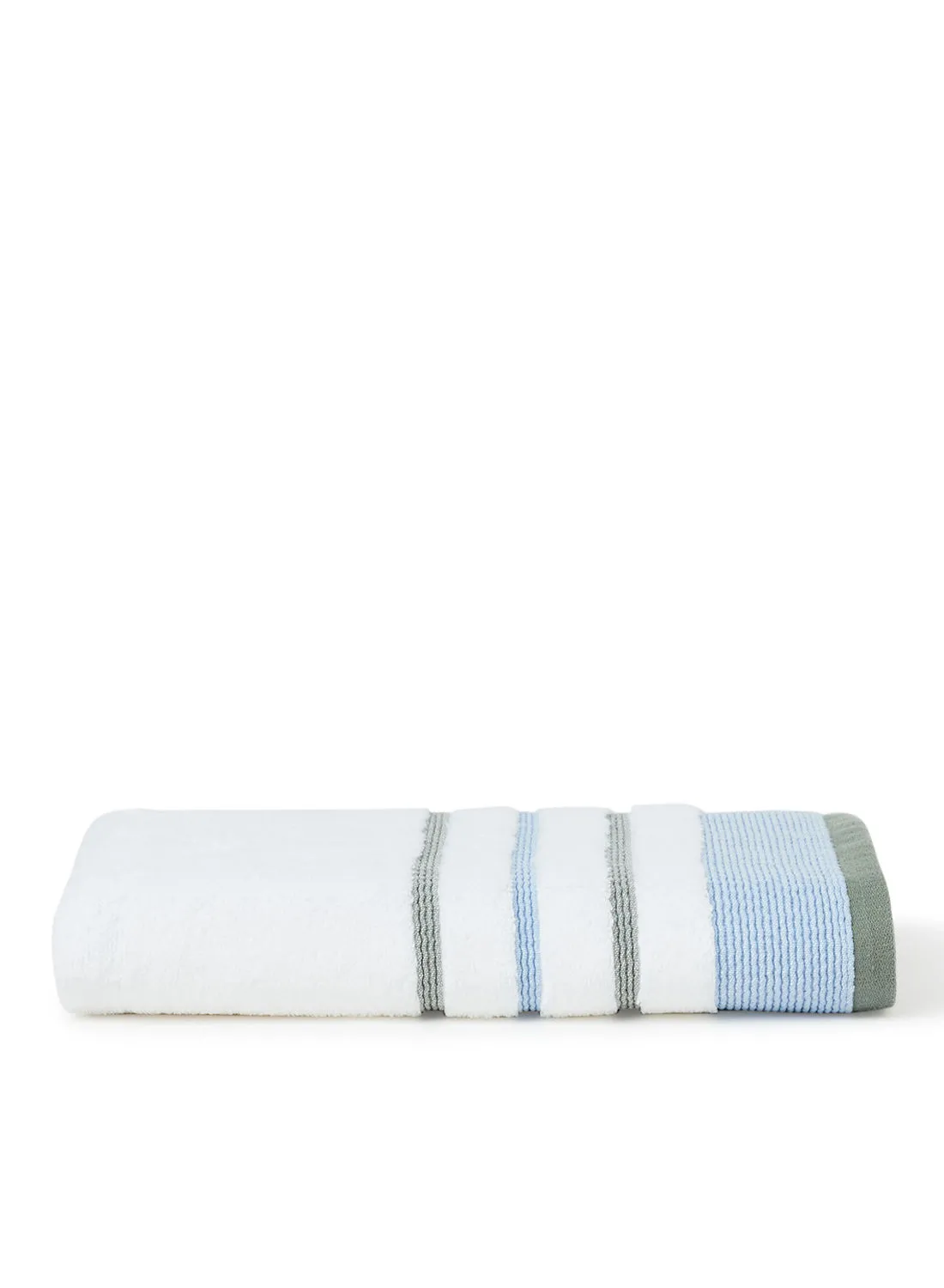 White Rose Hand Towel With Cozy Style White/Blue 50X90cm