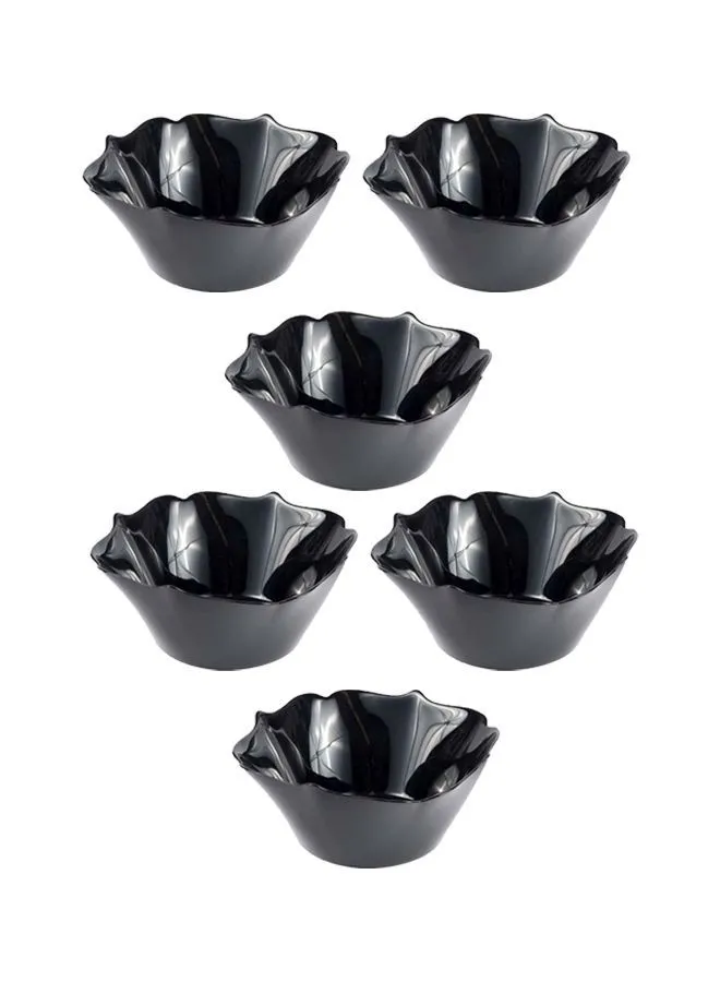 Luminarc 6 -Piece Value Pack Authentic Bowl Black 12cm