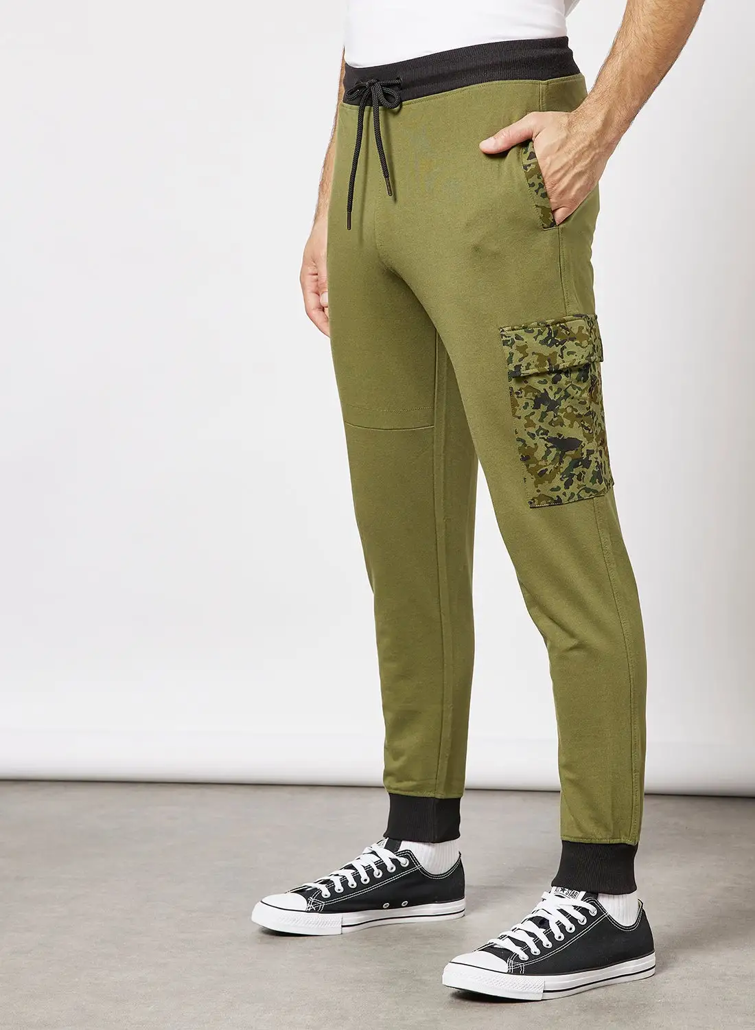 ABOF Regular Fit Joggers Khaki