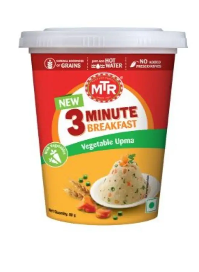 MTR 3 Minute Breakfast Vegetable Upma 80grams