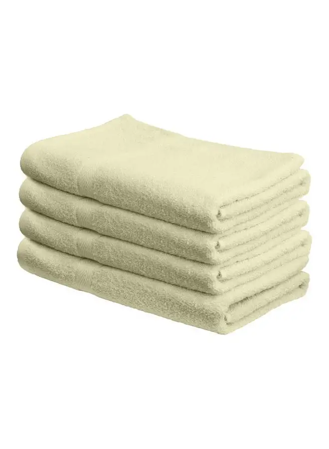 Princess 4-Piece Fast Absorbent Bath Towel Set Cream 70 x 140cm