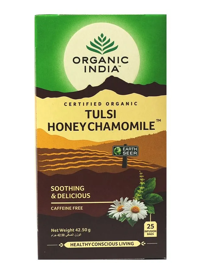 Organic India Honey Chamomile Tea 25 Infusion Bags