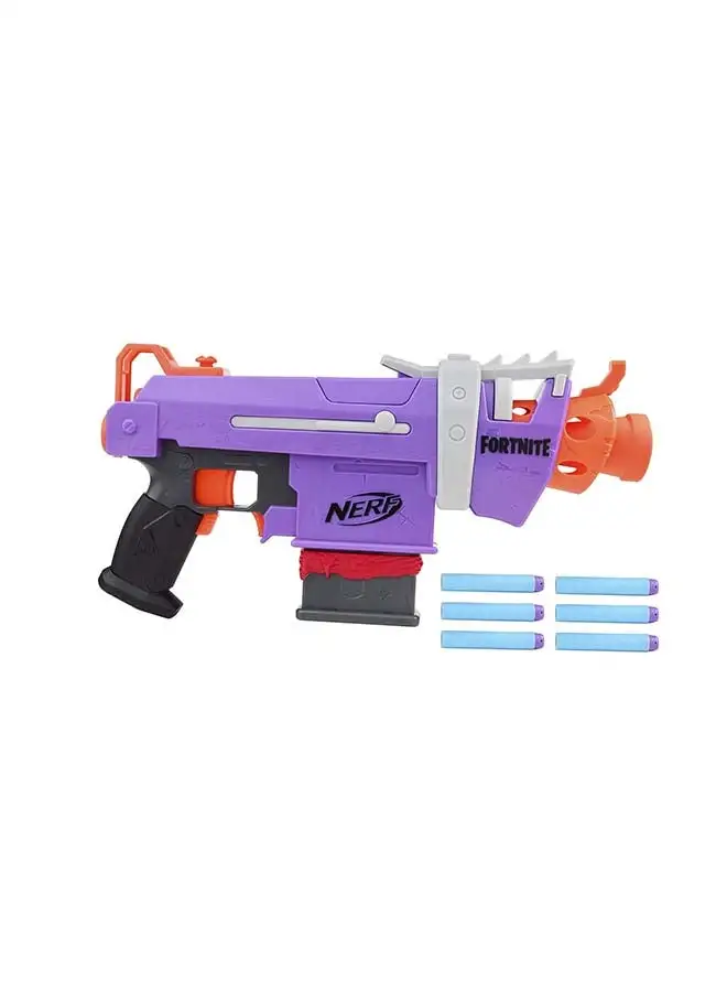 NERF Nerf Fortnite Smg-E Blaster  Motorized Dart Blasting, 6-Dart Clip, 6 Official Nerf Elite Darts 6.71x40.59x22.91cm