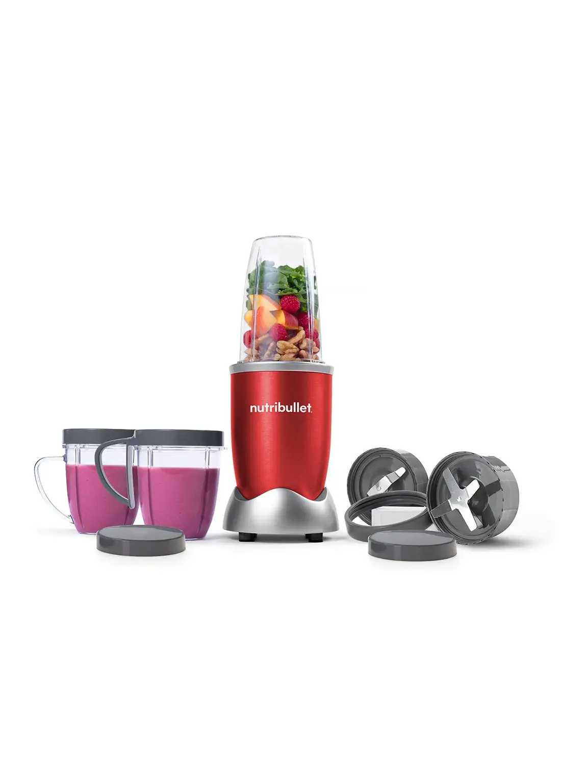 nutribullet 9 Piece High-Speed Blender Mixer System 0.7 L 600 W NBR-1212R Red