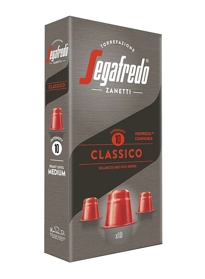 Segafredo Espresso Per Te Nespresso Compatible Capsules Classico 5.1grams Pack of 10