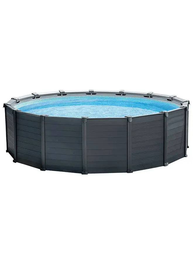 INTEX Graphite Panel Round Swimming Pool 478x124cm