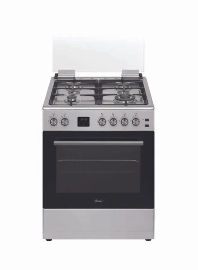 terim 4 Burner Gas Cooker 60 x 60 cm, Combination Cooker, 1 year Warranty TERGE66ST Silver