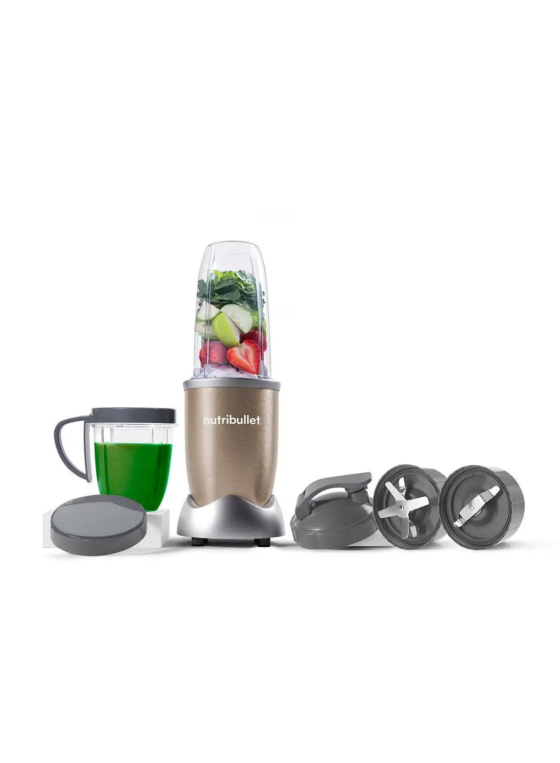 nutribullet Pro series متعدد الوظائف عالي السرعة خلاط 7 قطع مجموعة 900 واط NB9-1012 نحاسي ذهبي