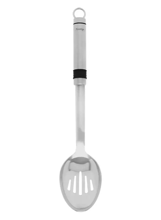 Prestige Eco Slotted Spoon With Rubbergrip Silver