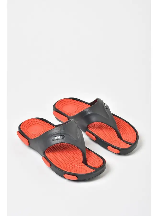 QUWA Slip-On Flip Flops Red/Black