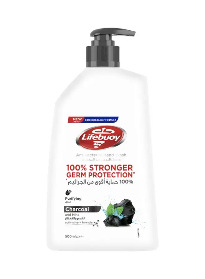 Lifebuoy Charcoal And Mint Antibacterial Hand Wash 500.0ml